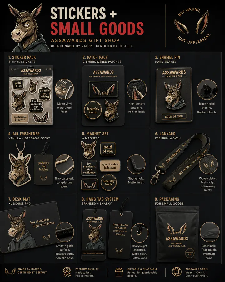 Stickers + Small Goods poster